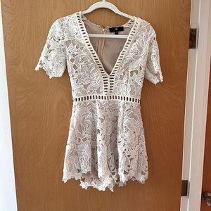 Lace romper. Size small